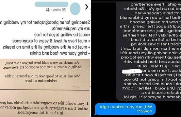 Shocking social media posts capture outlandish bridezilla behaviour