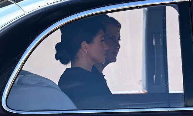 Solemn Kate and Meghan mourn for Queen