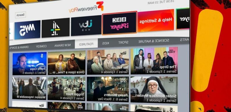 Some Freeview users face block from popular content this week