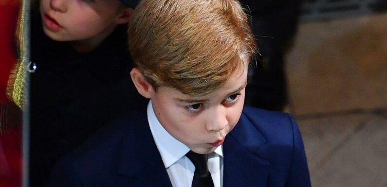 Sophie Wessex comforts Prince George after he wipes away tears at Queen’s funeral