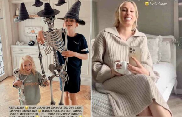 Stacey Solomon gives her house a Halloween makeover with Home Bargains buys & hits back as trolls say she’s too early | The Sun