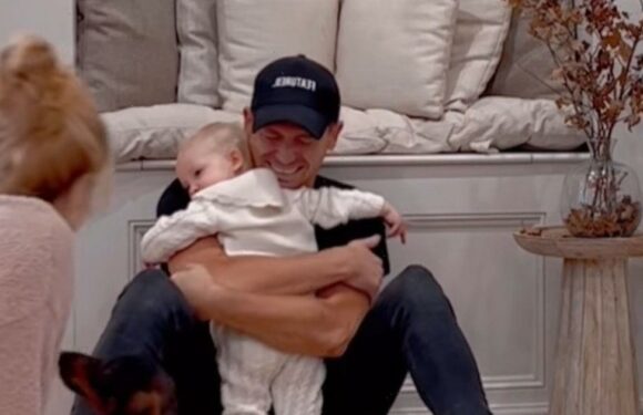 Stacey Solomon’s daughter Rose starts walking and runs into Joe Swash’s arms in video