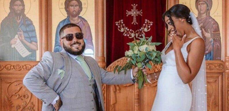 Stavros Flatley’s Lagi Demetriou marries fiancée six months after welcoming first child