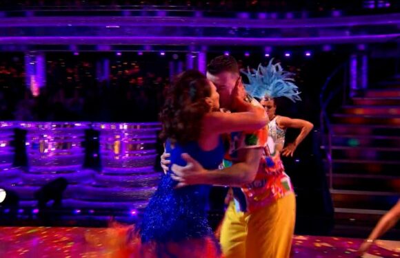 Strictly shock as Shirley Ballas KISSES pro-dancer in front of his girlfriend | The Sun