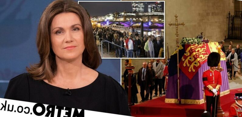 Susanna Reid recalls 'privilege' of witnessing Queen's coffin after queuing