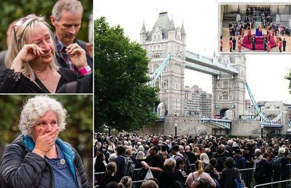 Tearful mourners waiting to see the Queen say 'I'm crying most days'