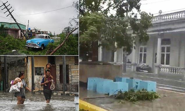 Terrifying footage shows Hurricane Ian thrash Cuba with 125mph winds