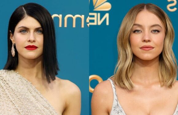 The White Lotus’ Sydney Sweeney & Alexandra Daddario Arrive for the Emmys