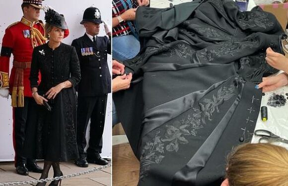 The making of Sophie Wessex's poignant funeral outfit