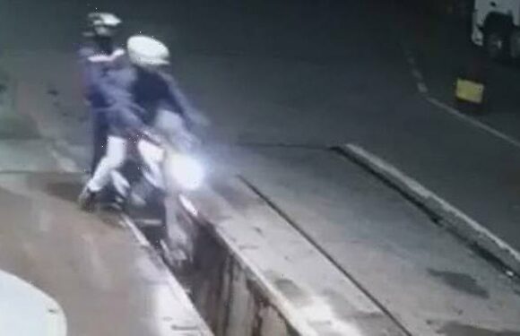 Thieves crash into oil change pit after robbing Brazilian gas station