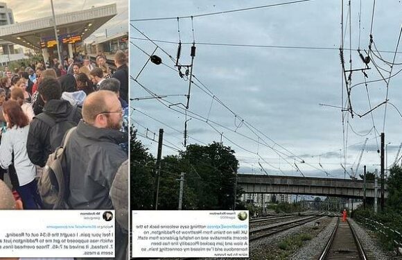 Third day of rail chaos as engineers tackle damage to overhead wires