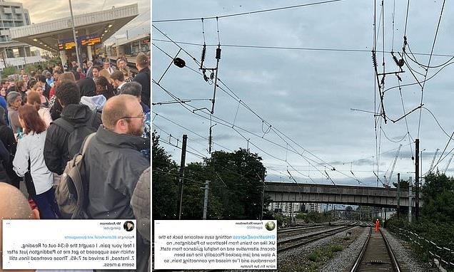 Third day of rail chaos as engineers tackle damage to overhead wires