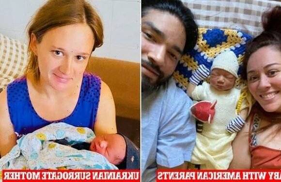 US couple journey to Ukraine to meet surrogate and bring new son home