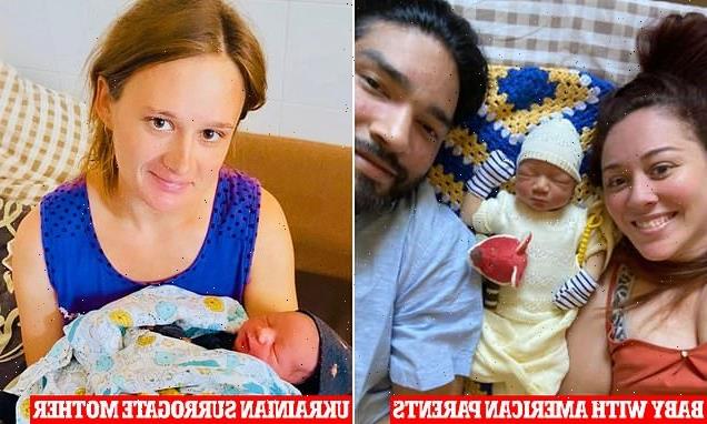US couple journey to Ukraine to meet surrogate and bring new son home