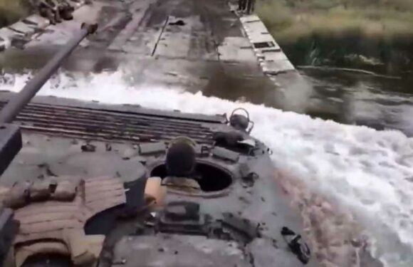 Ukraine makes massive gains as tanks seize key river from retreating Russian troops in latest humiliation for Putin | The Sun