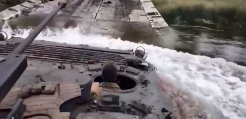 Ukraine makes massive gains as tanks seize key river from retreating Russian troops in latest humiliation for Putin | The Sun