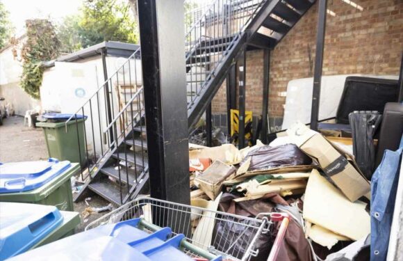 We’re stuck living in a DUMPSTER after mounds of trash are chucked by our front door… the council won’t do a thing | The Sun