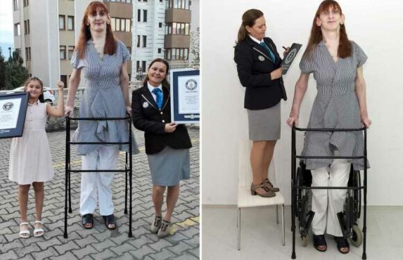 World’s tallest woman, 25, who stands more than 7FT tall smashes three new records as she says ‘I like being different’ | The Sun
