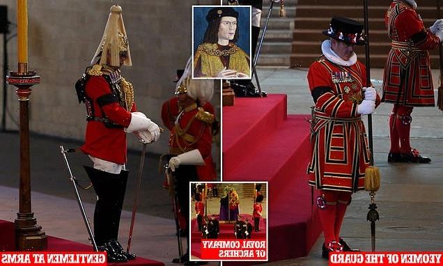 Yeoman of the Guard set up by Henry VII are among units guarding Queen