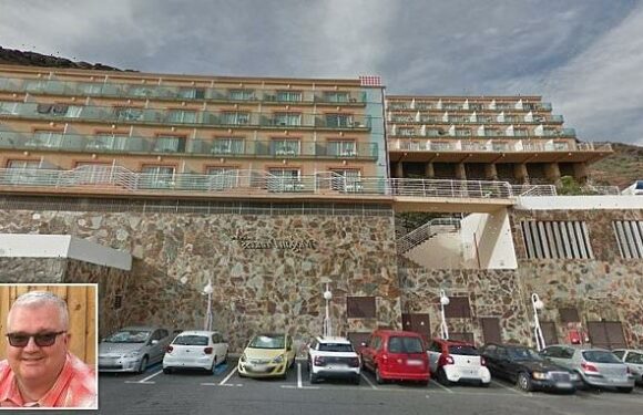 'Miracle' escape as BOULDER crashes through Canary Islands hotel roof