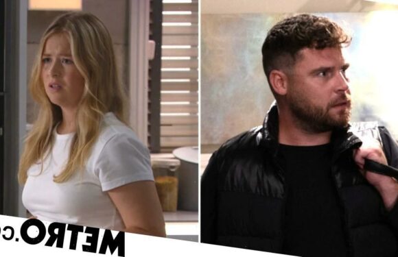 Aaron arrested during his return in Emmerdale as Liv is rushed to hospital