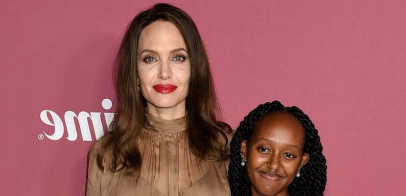 Angelina Jolie Visits Daughter Zahara at College for Homecoming Weekend