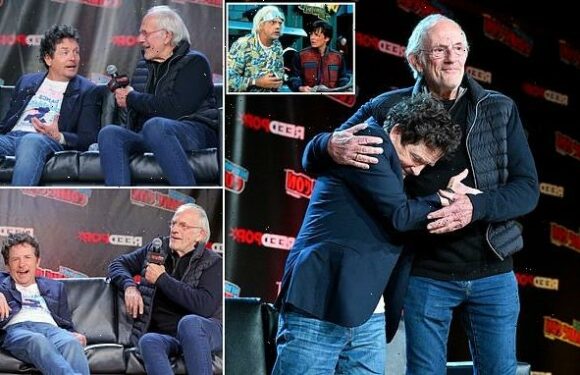 Back To The Future's Christopher Lloyd and Michael J. Fox reunite