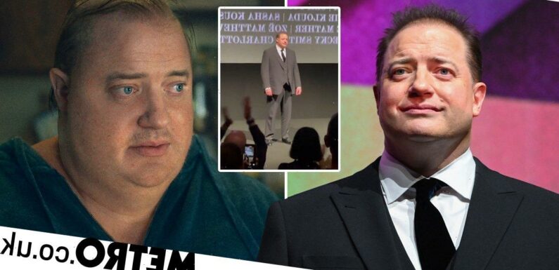 Brendan Fraser in tears as new film receives standing ovation in London