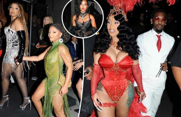 Cardi B and friends wow at her burlesque-themed 30th birthday party