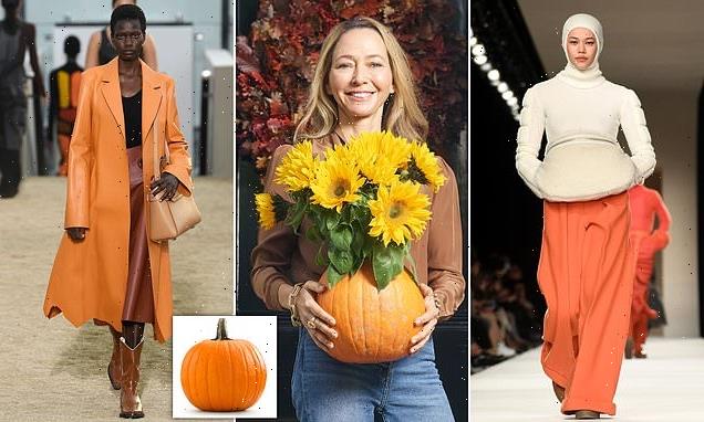 Carve out a high fashion twist this Halloween with a pumpkin vase!
