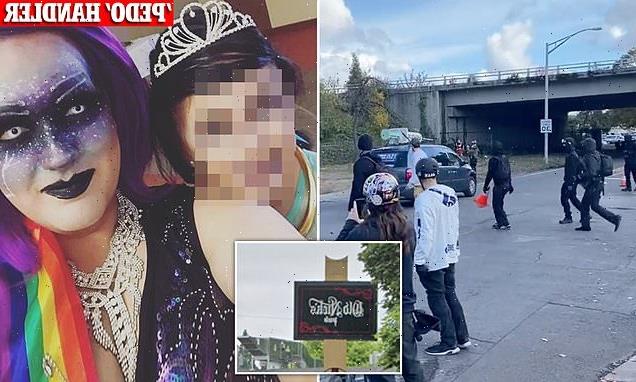 Child drag show sparks clashes between armed protesters outside pub