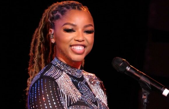 Chlöe's Turtleneck Naked Dress Is Dripping in Crystals and Fringe