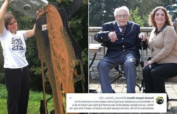 Daughter of Captain Sir Tom Moore saddened by eco-activist's stunt