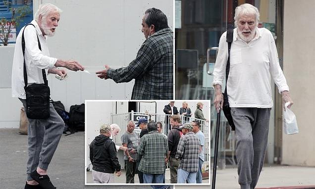 Dick Van Dyke, 96, hands out cash to job seekers and homeless