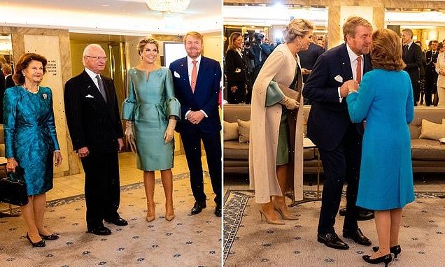 Dutch royals arrive in Stockholm