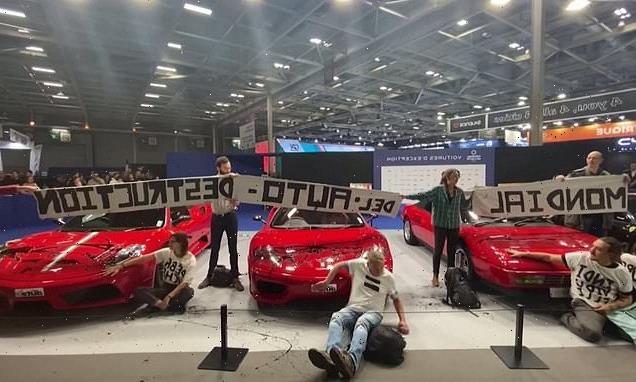 Extinction Rebellion activists infiltrate Paris Motor Show