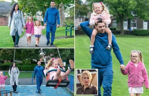 Father reunites with family after splitting with Ukrainian refugee