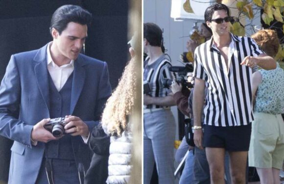 First Look at Jacob Elordi as Elvis on Set of Priscilla Presley Movie