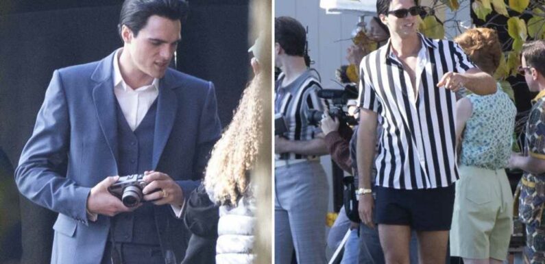 First Look at Jacob Elordi as Elvis on Set of Priscilla Presley Movie