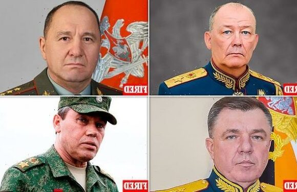 Four of the five Russian generals have been fired since war began