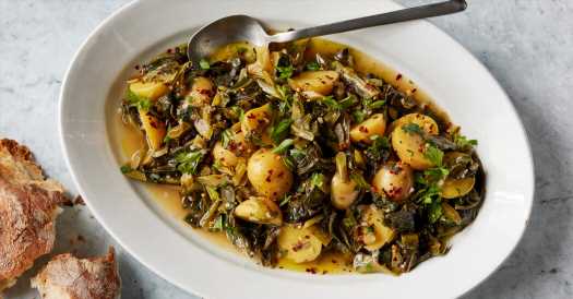 Garlicky Braised Greens and Meatless Recipes