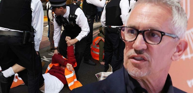 Gary Lineker baffles fans over tweet about Just Stop Oil protesters