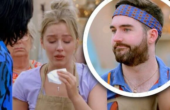 Great British Bake Off: Rebs sobs as she is sent home with James