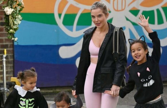 Helen Flanagan and her children enjoy Halloween party amid Scott Sinclair split rumours