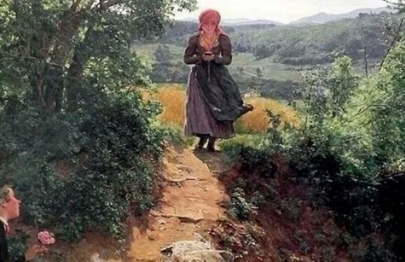 Hidden detail in 150 year old ‘time traveller’ painting shows woman on an iPhone