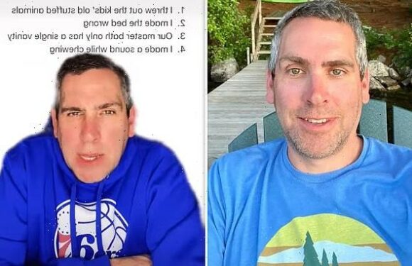 Hilarious list of reasons why husband has had to apologise to his wife