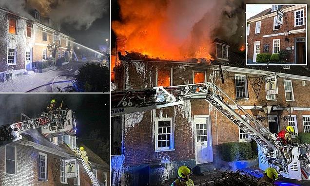 Huge blaze destroys Kent's historic Dirty Habit pub