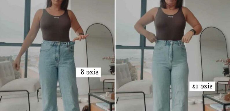 I tried on jeans in a size 8 and a 12 from the same shop – my results settle the clothes sizing debate once & for all | The Sun