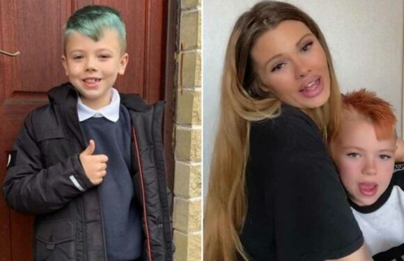 I trolled for dyeing my nine-year-old son's hair – they've even threatened to call social services, but I'm a good mum | The Sun
