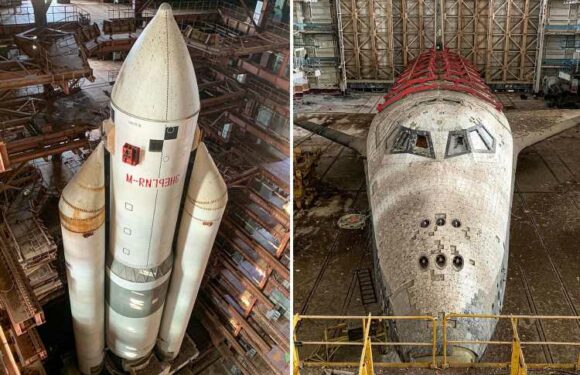 Inside eerie warehouse where abandoned £189million spaceship has been left to rust in the desert | The Sun